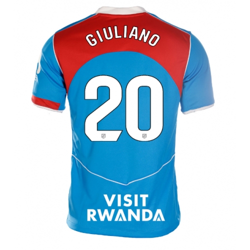 Billige Fotballdrakt Atletico Madrid Giuliano Simeone #20 Replika Tredjedrakt Dame 2025-26 Kortermet Billige Fotballdrakt Atletico Madrid Giuliano Simeone #20 Replika Tredjedrakt Dame 2025-26 Kortermet